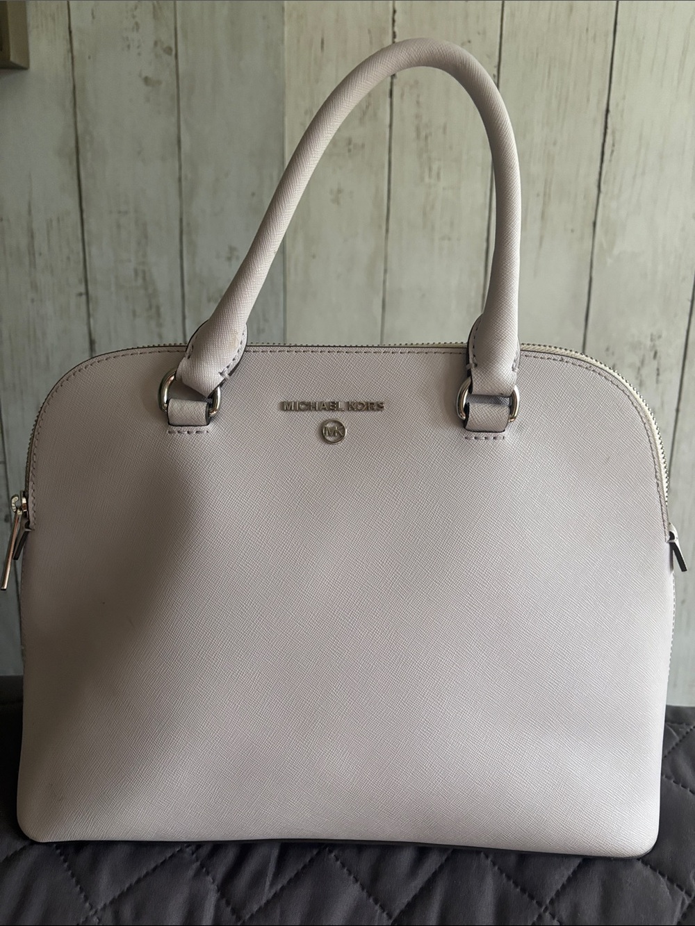 MICHAEL KORS Lavender Saffiano Dome Satchel